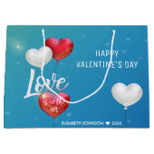 Liefde zit in de luchtballonnen van de Valentijn - Groot Cadeauzakje (Voorkant)
