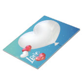 Liefde zit in de luchtballonnen van de Valentijn - Notitieblok (Schuin)