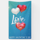 Liefde zit in de luchtballonnen van de Valentijn - Spandoek (Verticaal)