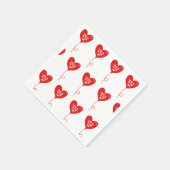 Liefde zit in de luchthartballon servet (Hoek)