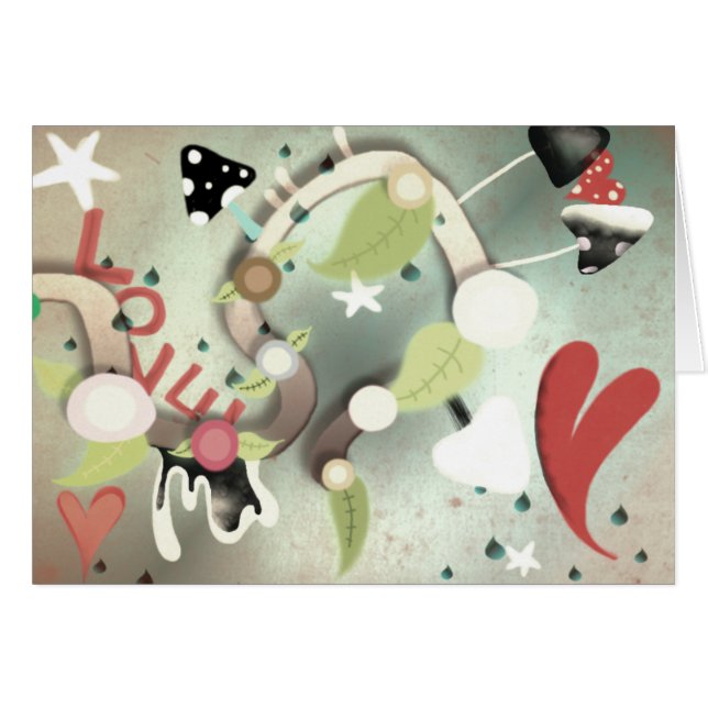 Liefde zit in de luchthartkaart (Voorkant Horizontaal)