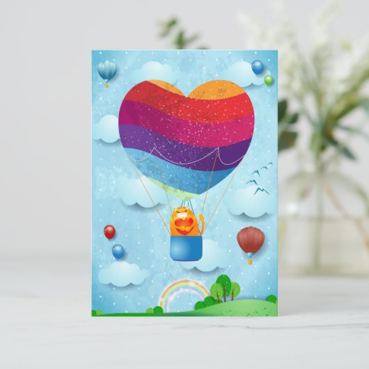 Liefde zit in de uitnodiging (Staand voorkant)