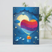 Liefde zit in de uitnodiging (Staand voorkant)