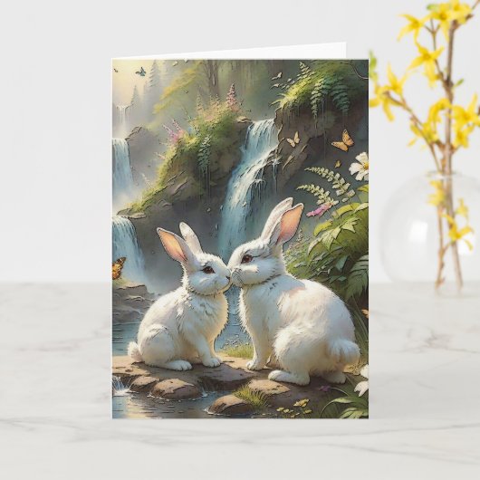 Liefde zit in de vacht kaart (Gele Bloem)