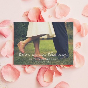Liefde zit in de Valentijnsdag fotokaart Feestdagenkaart