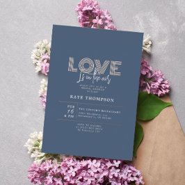 Liefde zit in de Valentijnsdag Vrijgezellenfeest F Folie Uitnodiging