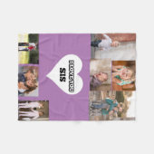 Liefde zit in een hart fleece deken (Voorkant (Horizontaal))