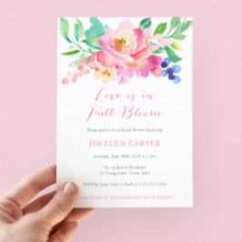 Liefde zit in Full Bloom Waterverf Shower Kaarten