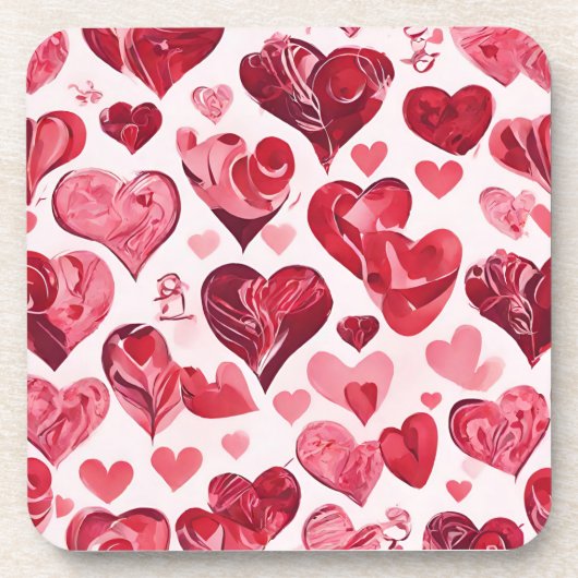 Liefde zit in het Air-heart design Bier Onderzetter (Voorkant)