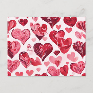 Liefde zit in het Air-heart design Briefkaart