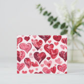 Liefde zit in het Air-heart design Briefkaart (Staand voorkant)