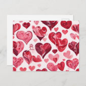 Liefde zit in het Air-heart design Briefkaart (Voorkant / Achterkant)