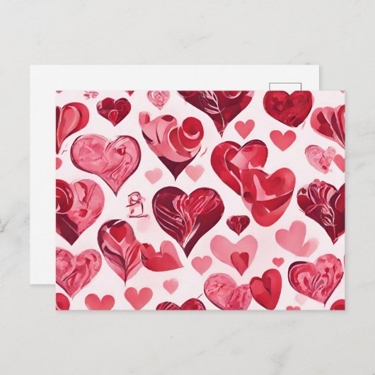 Liefde zit in het Air-heart design Briefkaart (Voorkant / Achterkant)