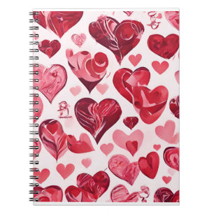Liefde zit in het Air-heart design Notitieboek
