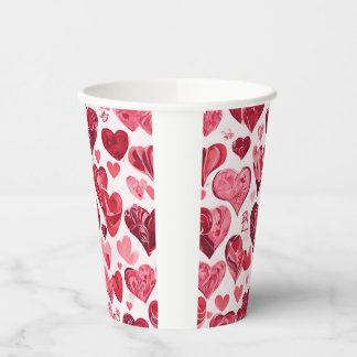 Liefde zit in het Air-heart design Papieren Bekers
