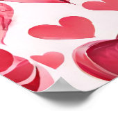 Liefde zit in het Air-heart design Poster (Hoek)