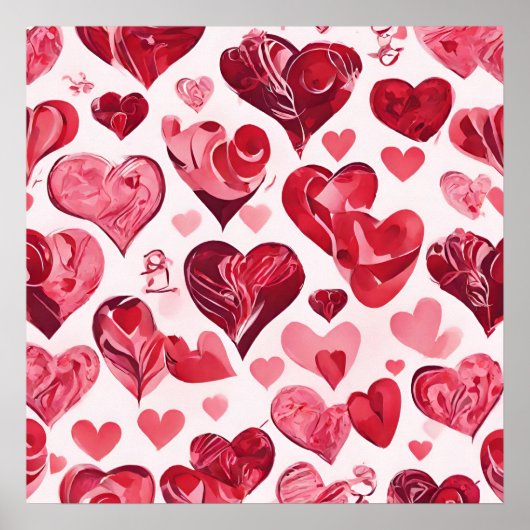 Liefde zit in het Air-heart design Poster (Voorkant)