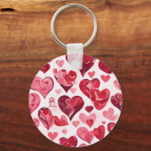 Liefde zit in het Air-heart design Sleutelhanger (Achterkant)