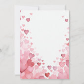 Liefde zit in het Air Hearts Vrijgezellenfeest Kaart (Achterkant)