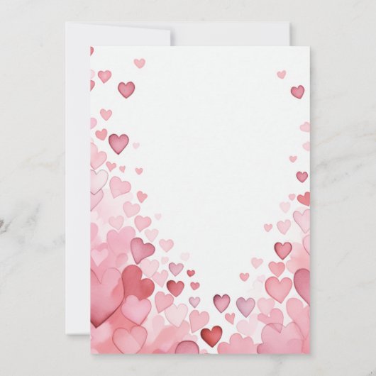 Liefde zit in het Air Hearts Vrijgezellenfeest Kaart (Achterkant)