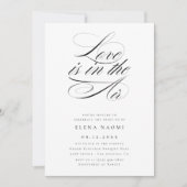 Liefde zit in het Air Simple Budget Vrijgezellenfe Kaart (Voorkant)