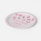 Liefde zit in het Air Valentijn Vrijgezellenfeest Papieren Bordje (Gekanteld)