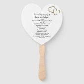 Liefde zit in het Air Wedding Program Fan Handwaaier (Achterkant)
