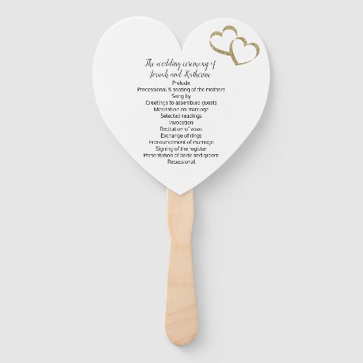 Liefde zit in het Air Wedding Program Fan Handwaaier (Achterkant)