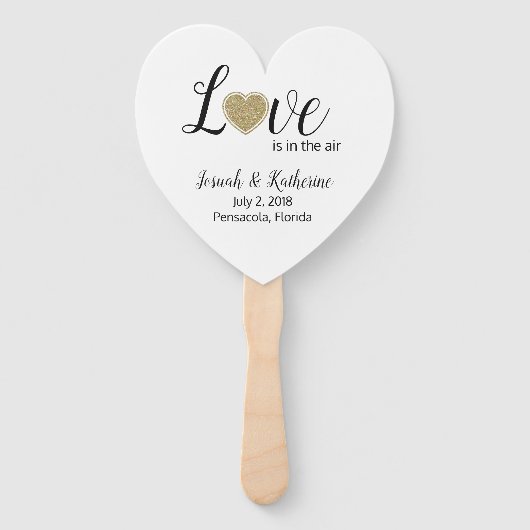 Liefde zit in het Air Wedding Program Fan Handwaaier (Voorkant)