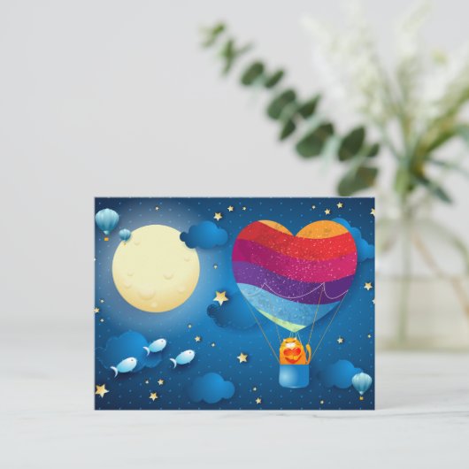 Liefde zit in het briefkaart (Staand voorkant)