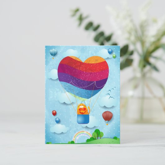 Liefde zit in het briefkaart (Staand voorkant)