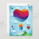 Liefde zit in het briefkaart (Voorkant / Achterkant)