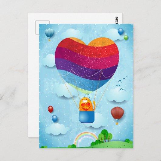 Liefde zit in het briefkaart (Voorkant / Achterkant)