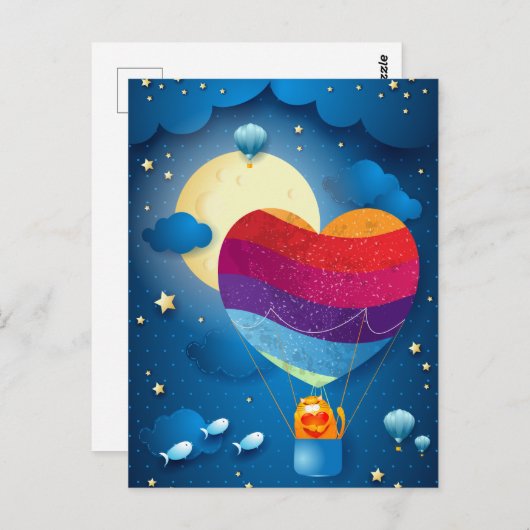 Liefde zit in het briefkaart (Voorkant / Achterkant)