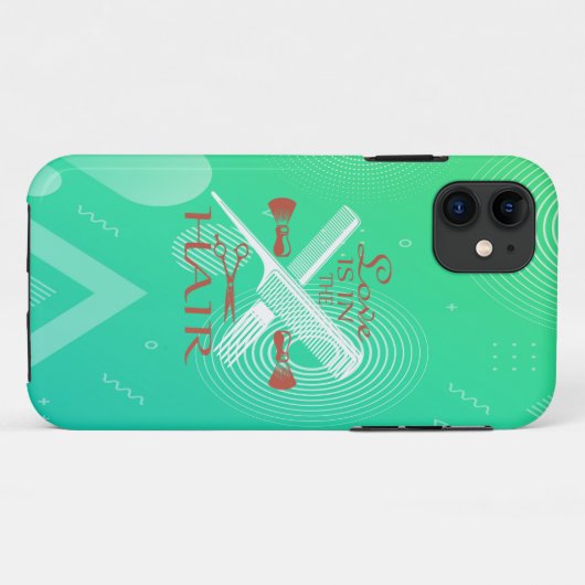 Liefde zit in het haar. Case-Mate iPhone case (Achterkant (horizontaal))