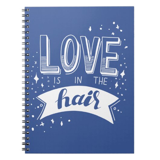 Liefde Zit In Het Haar Notitieboek (Voorkant)