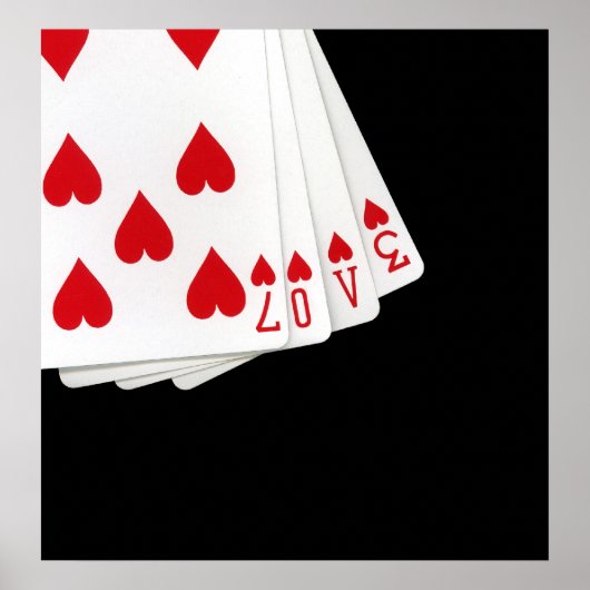 Liefde zit in het Kaart Poster (Voorkant)