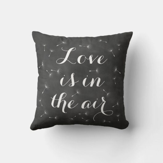 Liefde zit in het luchtkussen kussen (Achterkant)