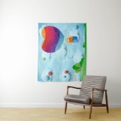 Liefde zit in het luchttapijt wandkleed (In situ)