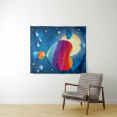 Liefde zit in het luchttapijt wandkleed (In Situ (horizontaal))