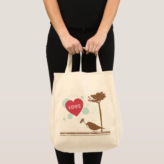 Liefde zit in het luchtvodderontwerp-Tas Tote Bag (Voorkant (product))