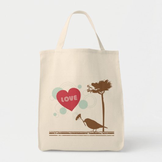 Liefde zit in het luchtvodderontwerp-Tas Tote Bag (Voorkant)