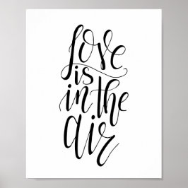 Liefde zit in het Poster van de lucht