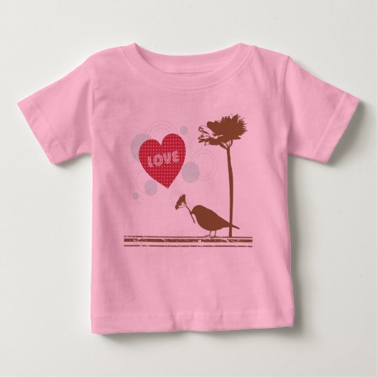 Liefde zit in het T-shirt van het Kind van het luc (Voorkant)