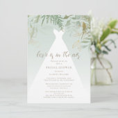 Liefde zit in het Vrijgezellenfeest Luchtgroen Kaart (Staand voorkant)