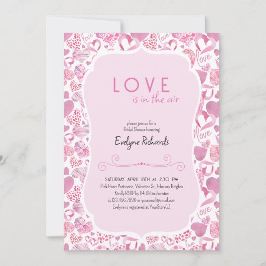 Liefde zit in het Vrijgezellenfeest van de Air Pin Kaart (Voorkant)