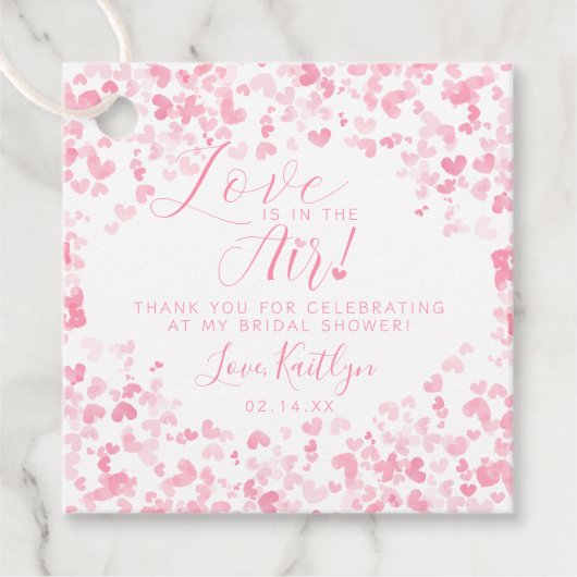 Liefde zit in het Vrijgezellenfeest van de Valenti Bedankjes Labels (Voorkant)