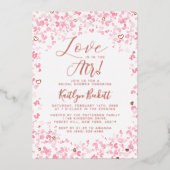 Liefde zit in het Vrijgezellenfeest van de Valenti Folie Uitnodiging (Voorkant)