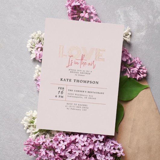 Liefde zit in het Vrijgezellenfeest van de Valenti Folie Uitnodiging