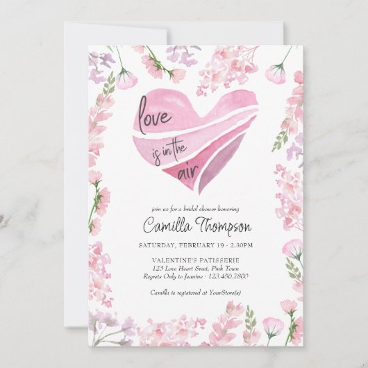 Liefde zit in het Vrijgezellenfeest van het luchth Kaart (Voorkant)